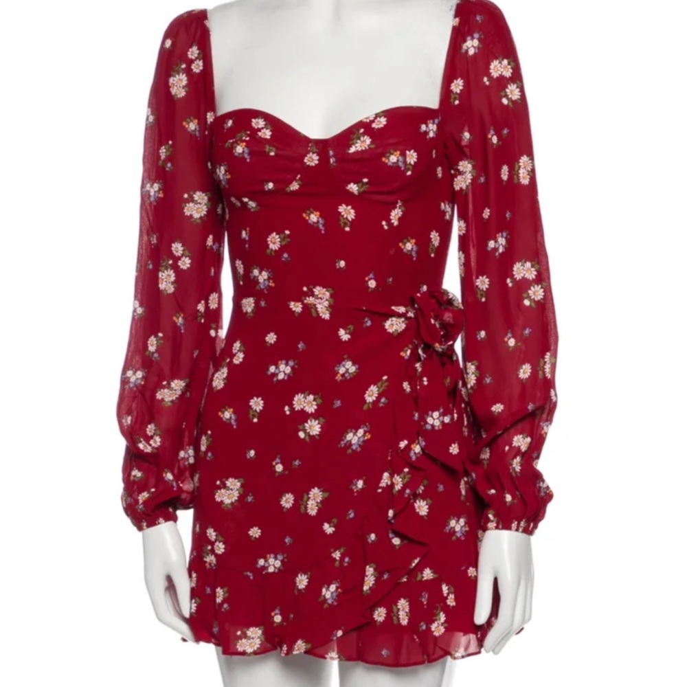 Reformation Cammi Dress (red)